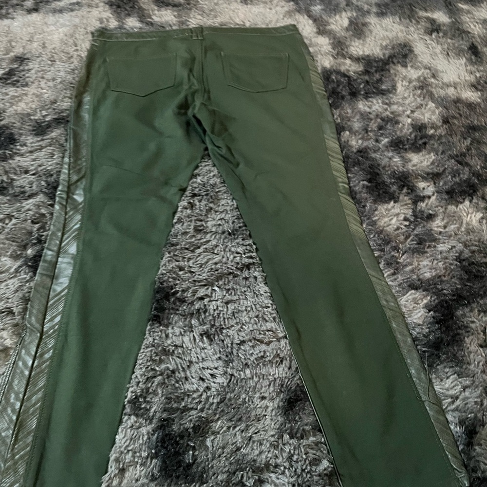 Pilcro and the letter‎ press green pleather front pants woman’s 32 - Picture 13 of 13